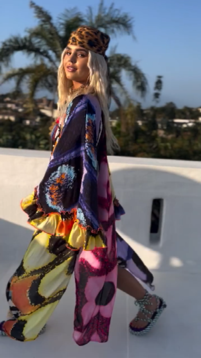 Bohemian Vacation Printed Kimono 7266